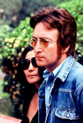 Lennon in a classic denim jacket