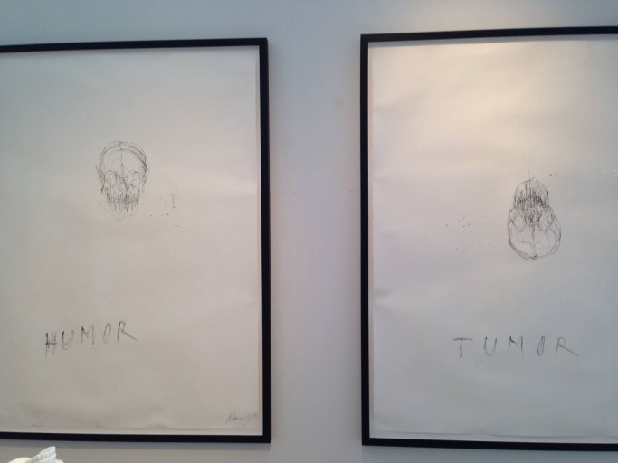 Christian Lemmerz’s “Humor & Tumor” Ink on Paper at SCOPE Miami Beach, Photograph by Sarah Granetz