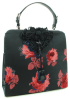 F/W '05 - Printed nylon frame bag with handmade lace embroidery and embellishment, $2,350