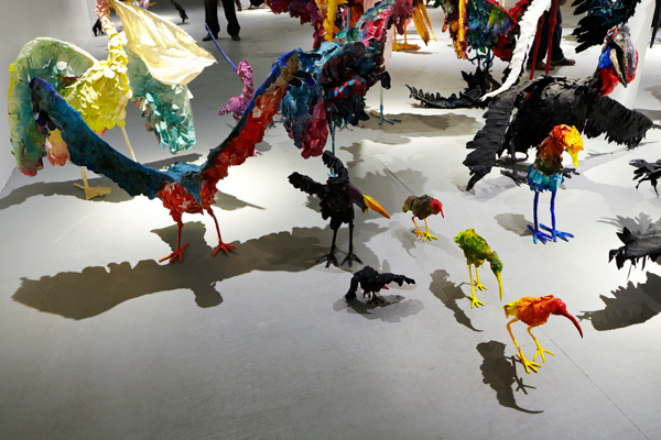 “The Parade: Nathalie Djurberg with Music by Hans Berg,” 2012. Exhibition view: New Museum. Photo: Benoit Pailley