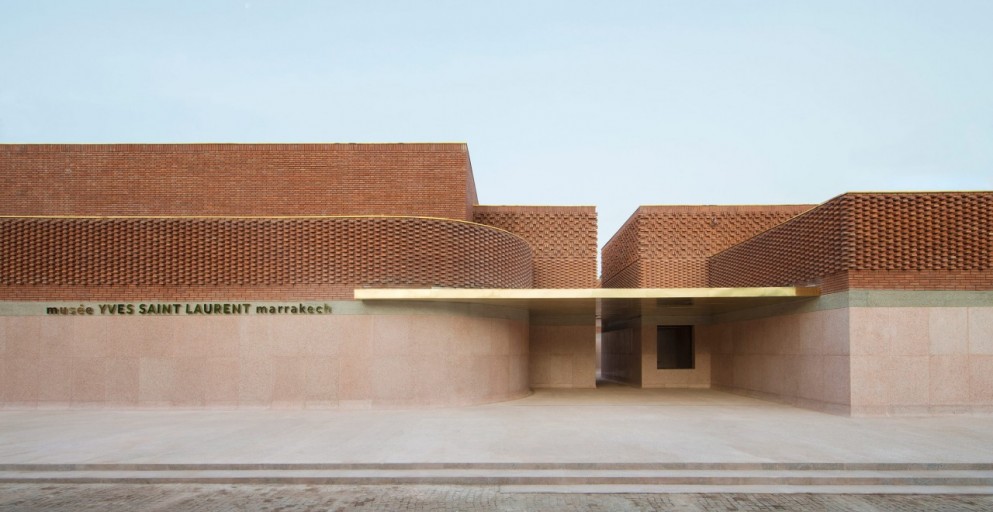 Musée Yves Saint Laurent Marrakech Façade, Fondation Jardin Majorelle © Nicolas Mathéus