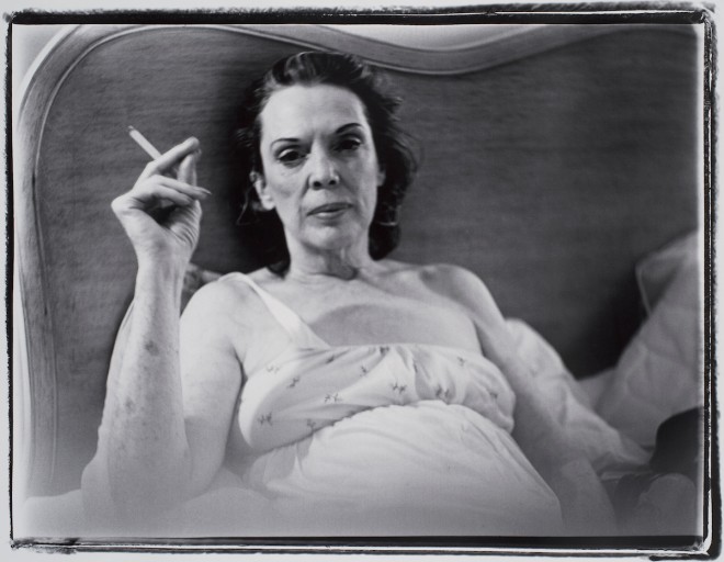 Marilyn Minter (American, b. 1948). Coral Ridge Towers (Mom Smoking), 1969. Gelatin silver print, sheet 16 x 20 in. (40.6 x 50.8 cm). Collection of Beth Rudin DeWoody