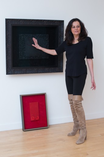 Bettina Werner in her Wall Street art loft.