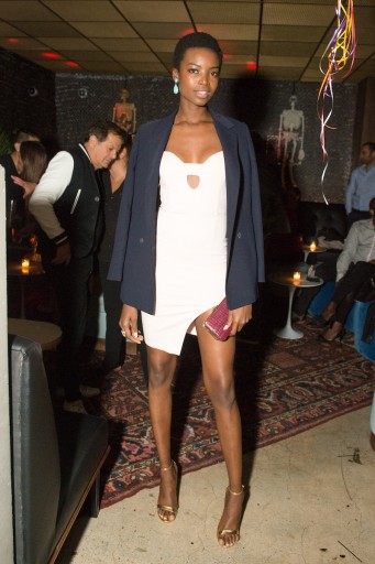 Model Maria Borges at the recent Blue Scorpion Anniversary Party at the Mailroom.